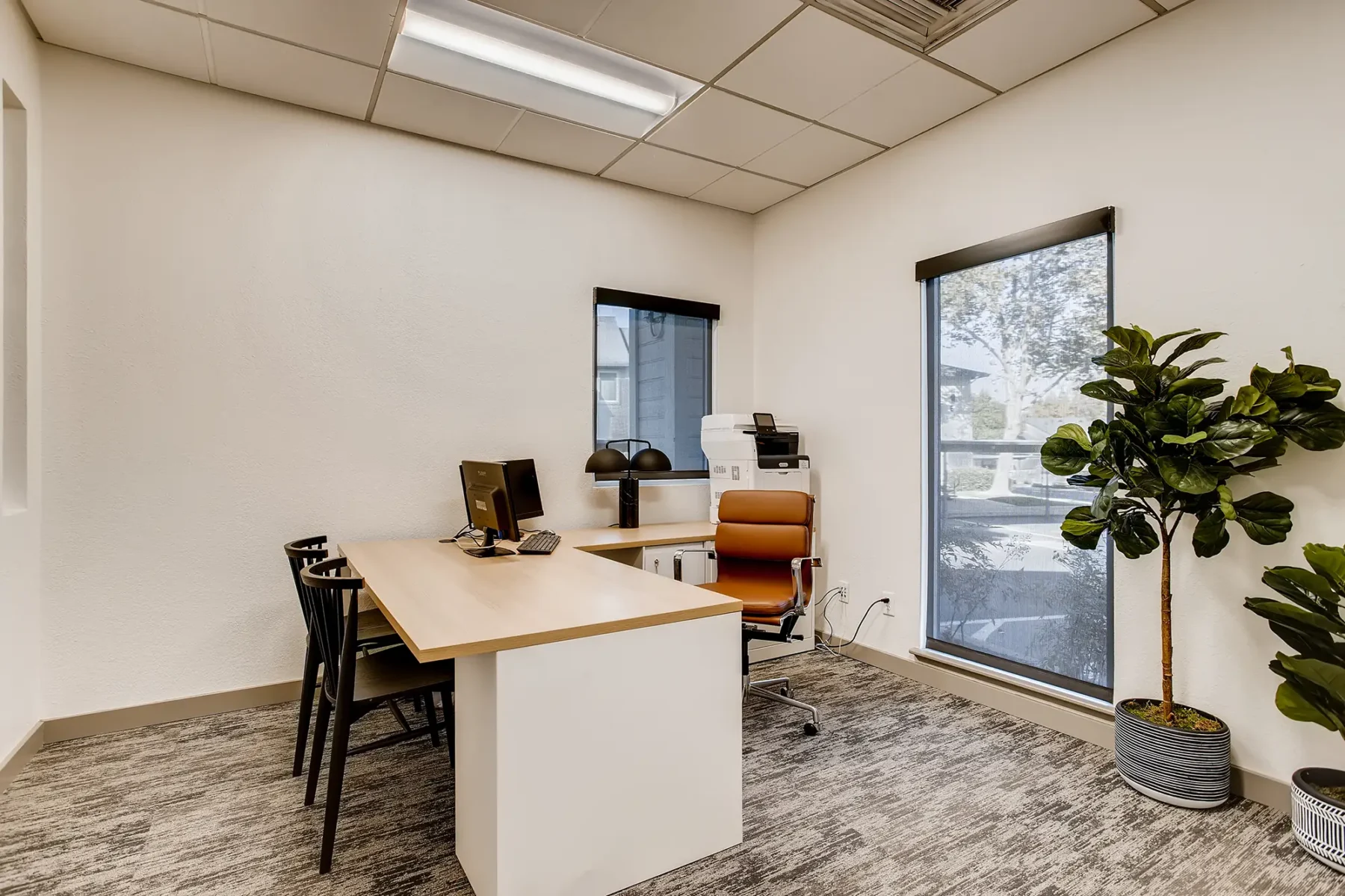 Leasing office reception desk